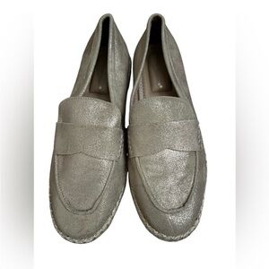 Tommy Bahama Metallic Silver Loafers
